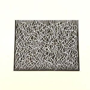 Black and White Mycelium Network / Connected  Consciousness Painting - Original